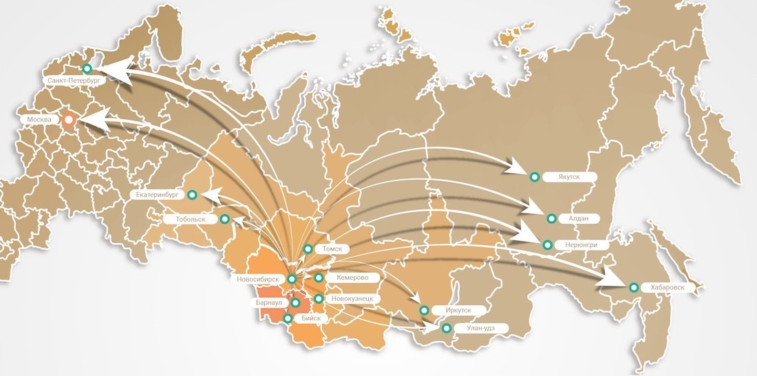 Карта доставки