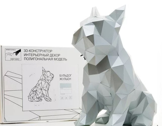 Картонные 3D-конструкторы, пример 1